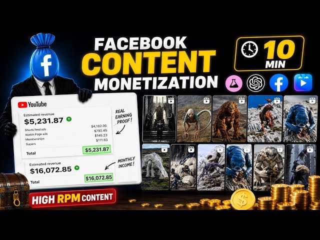 How I Got Facebook Content Monetization Using AI | High RPM USA Content Tutorial (2026)
