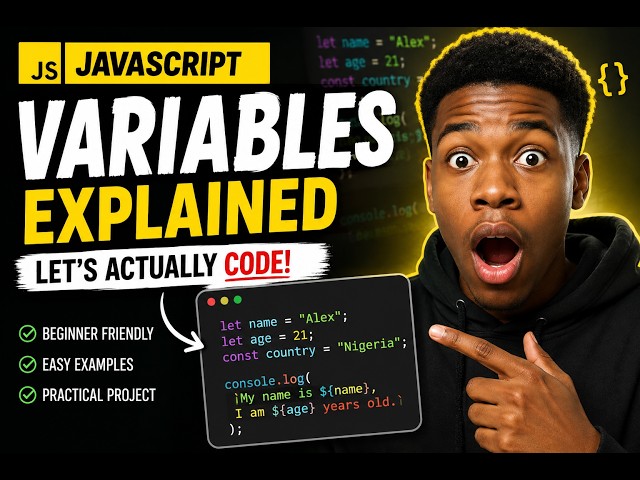 JavaScript Variables Explained for Beginners — Let's Actually Code!