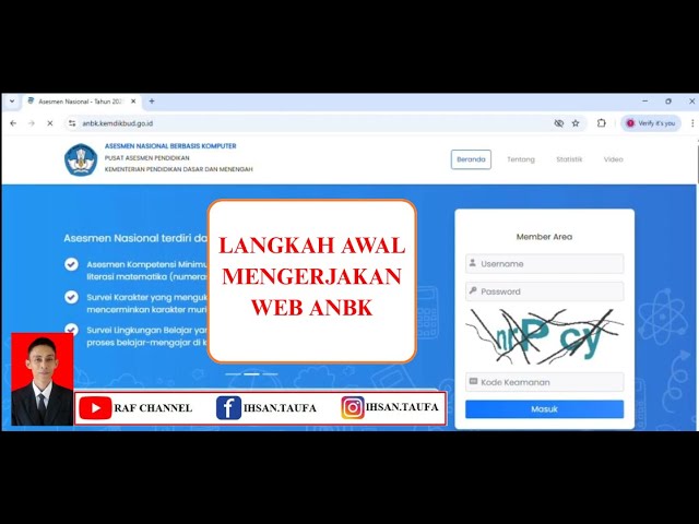 LANGKAH AWAL PERSIAPAN DAN PENGERJAAN DI WEB ANBK
