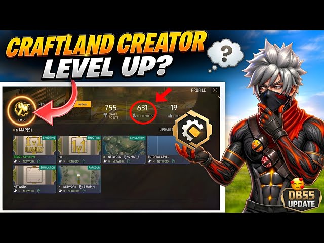 🔥 How To Increase Craftland Creator Level After Update OB55 | Reality Explained | Free Fire