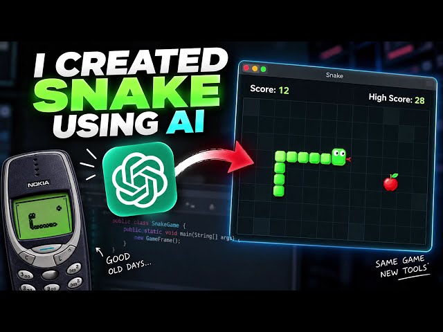I Built Snake with AI in Java | ChatGPT + Swing