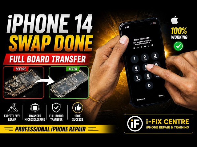 iPhone 14 Damage Board Swap 🔧 Advanced iPhone Repair !! #iphone14  #damageswap #iphonerepair