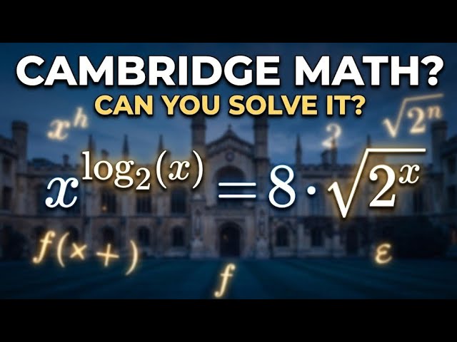 Can You Solve This Cambridge Admission Test Question?