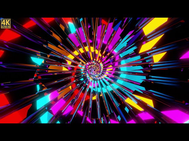 ✔️ Abstract Infinite Tunnel  ➾ VJ LOOPS 4K  ➾ Background Animation Video