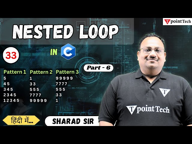 Nested Loop in C Language Part-6 | C Programming Language | Tpoint Tech