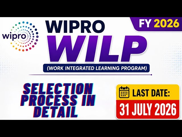 WIPRO WILP (Work Integrated Learning Program) 2026 registrations are now open!!