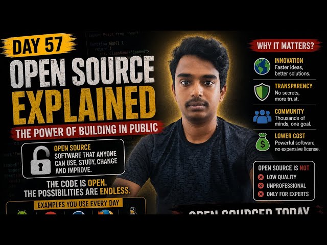 Day 57: Open Source Explained | The Software You Use Every Day