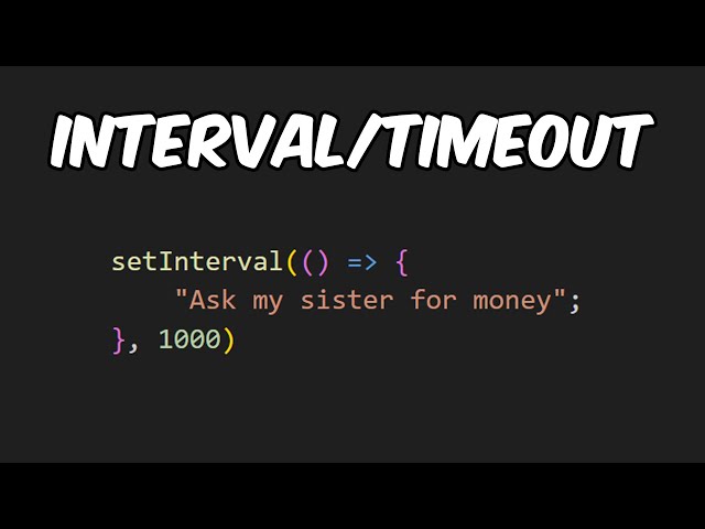 setInterval and setTimeout in JavaScript