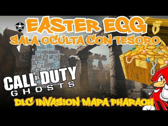 Easter Egg Ghosts Pharaoh DLC Invasion Sala Oculta + Tesoro - By ReCoB
