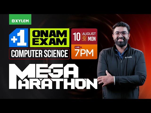 Plus One Onam Exam Computer Science |  Mega Marathon | Xylem Plus One