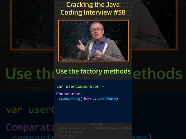 How can you create a Comparator? - Cracking the Java Coding Interview
