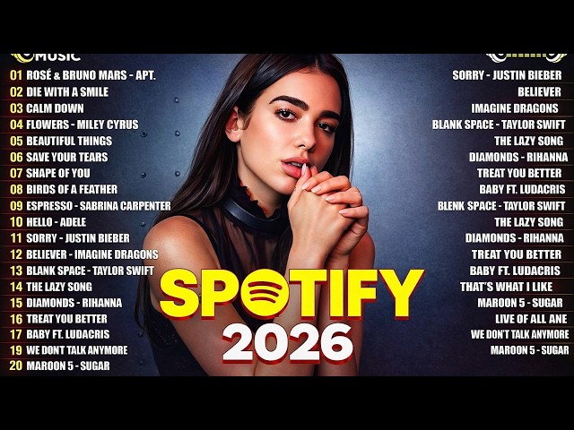 Top 40 Songs This Week 2026 🎧Best Weekly Hits | Bruno Mars, Dua Lipa, Rihanna, Lady Gaga, Ed Sheeran