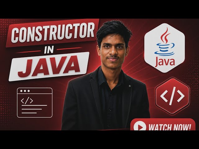 Java Constructors Explained in Telugu | Default, Parameterized & Copy Constructor | Java Full Course