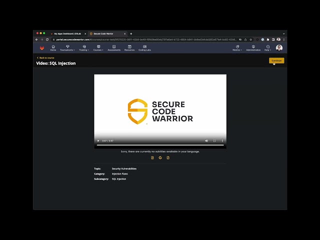 Mandatory Secure Code Training @ GitLab with Secure Code Warrior