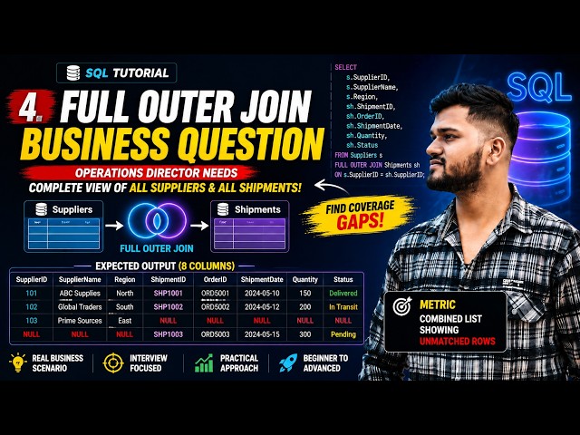 🔥 Master SQL JOIN with 1 Tricky Question | The Concept Everyone Misses!