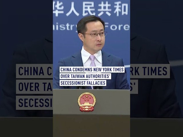 China condemns New York Times over Taiwan authorities’ separatist fallacies