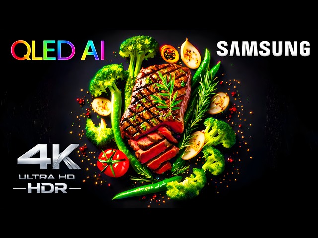 Samsung QLED Demo | HDR 4K 60fps (ULTRA HD) AI TV