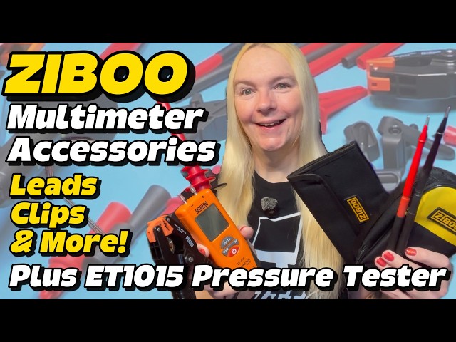 ZIBOO Multimeter Accessories Massive Roundup!  Leads, Clamps, Clips & Pressure Tester Manometer!