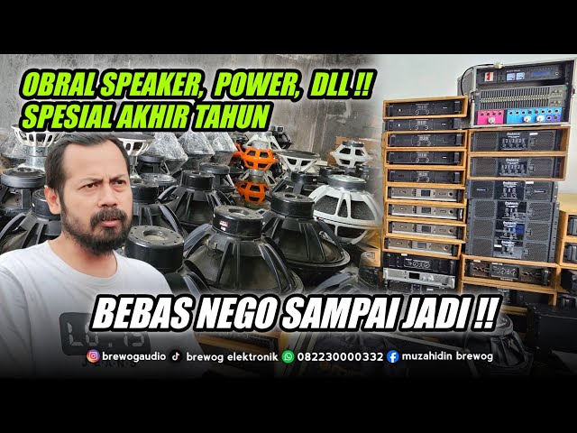 NEGOTIATE UNTIL YOU GET IT! QUALITY SECOND-HEAD POWER SPEAKERS ON SALE AT BREWOG ELECTRONIK! YEAR...