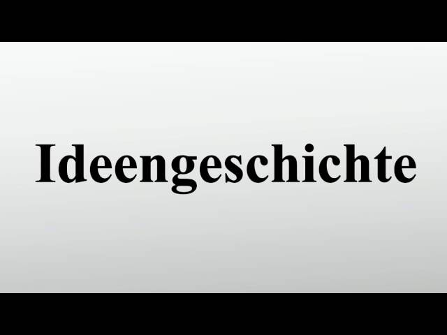 Ideengeschichte