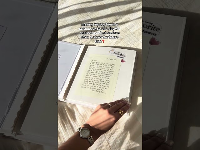 LOVE/BIRTHDAY/ANNIVERSARY SCRAPBOOK || Anniversary Gift idea