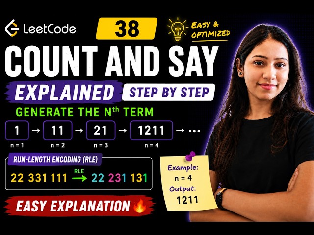 LeetCode 38: Count and Say | Easiest Java Solution Explained 🚀 #java #dsa #leetcode #faang