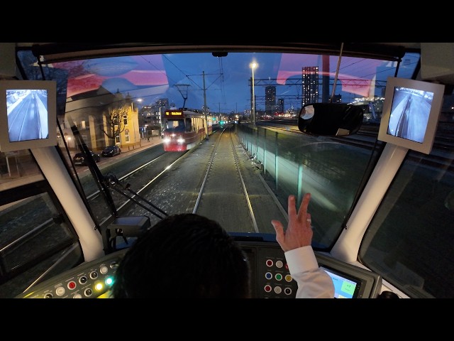 9️⃣ Tram Driver POV: The Hague - Netherlands | 4K cabview HTM tram 9 - full circle