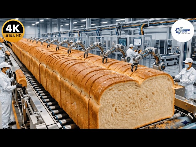 Inside the Bread Factory: How Millions of Sandwich Loaves Are Made (Full Process)