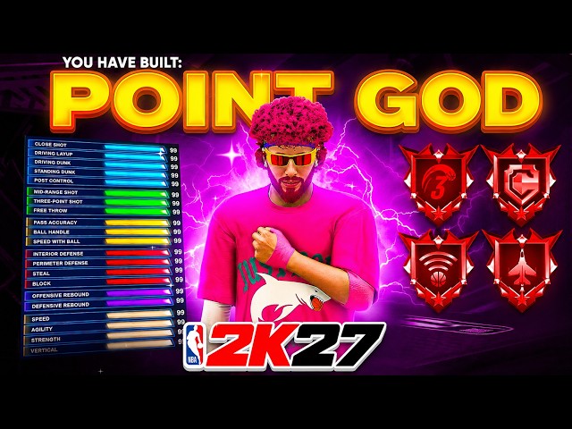 My "POINT GOD" BUILD WILL DOMINATE NBA 2K27! BEST BUILD, JUMPSHOT & DRIBBLE MOVES in NBA 2K27