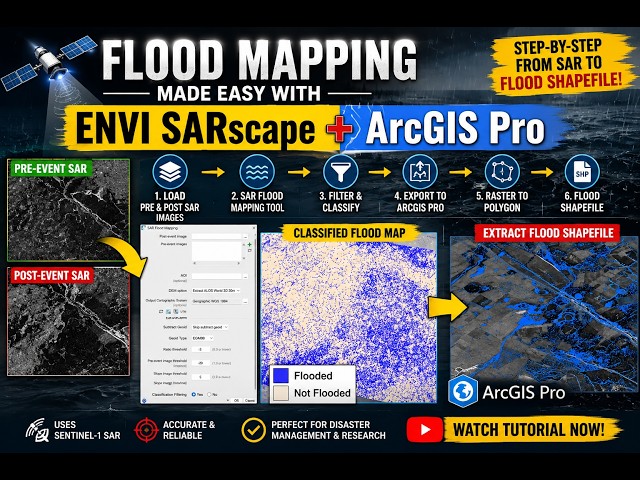 Flood analysis using SAR scape analytics