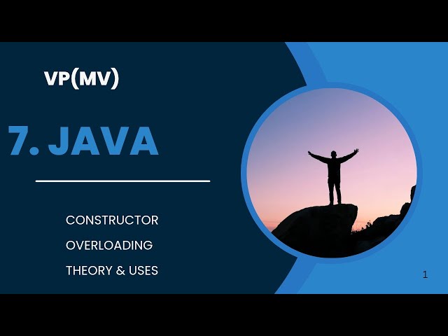 Constructor overloading || Theory concept and uses