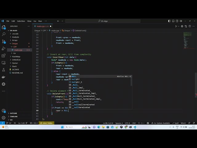 Dequeue C++