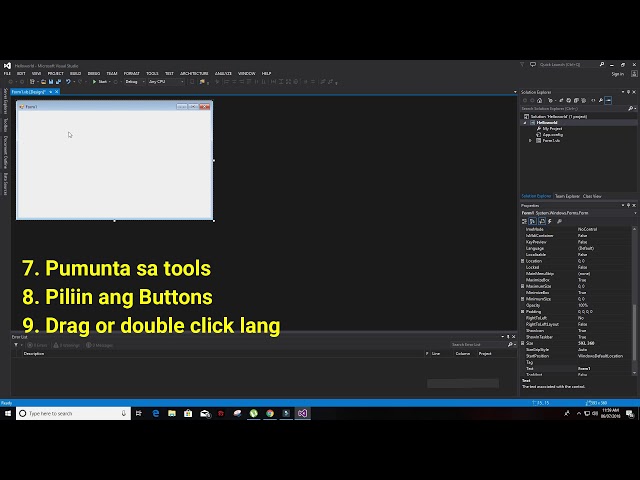 Vb.Net Tutorial Part 2 (Tagalog)