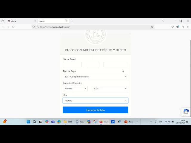 Cómo pagar la UMG en línea?