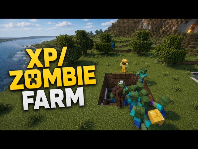 Minecraft Zombie XP Farm Tutorial! 🧟 #shorts