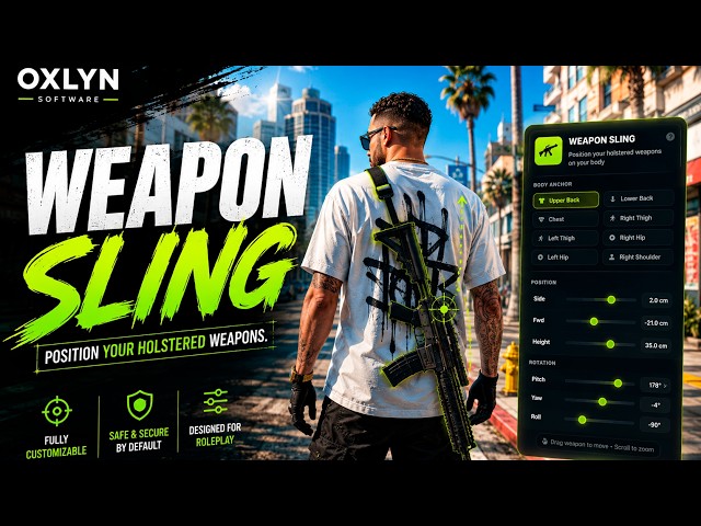 FiveM Script | Advanced Weapon Sling, In-Game Editor [ESX/QBCORE/QBOX]