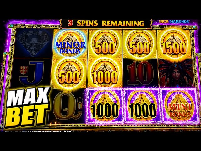 Max Bet Session on Inca Diamonds, Thunder Empire!