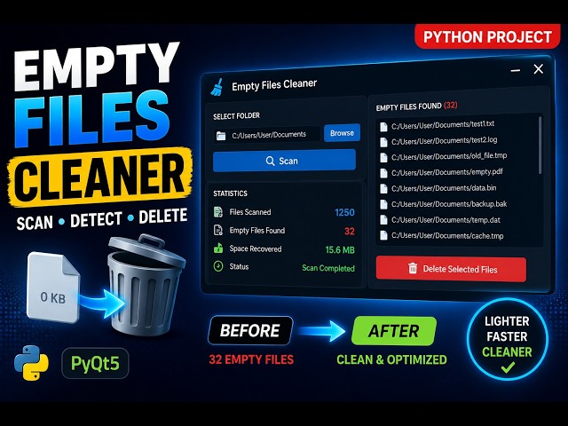 Python Project: Empty Files Cleaner