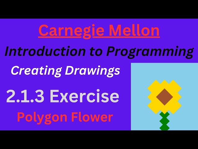 CM Intro to Programming  Unit 2 Lesson 1 Exercise: Polygon Flower