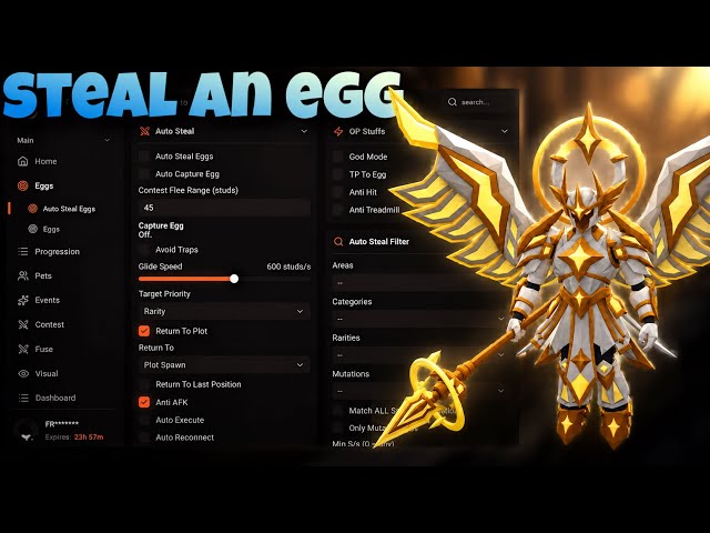BEST STEAL AN EGG SCRIPT | INSTANT STEAL TP STEAL + ANTI HIT + CAPTURE EGG