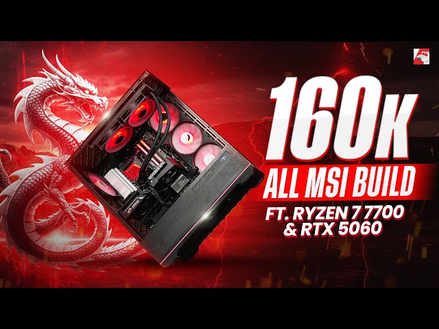160K All MSI MDF Build ft. Ryzen 7 7700 + RTX 5060