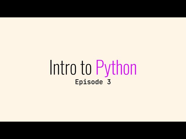 Intro to Python || STEMpathize