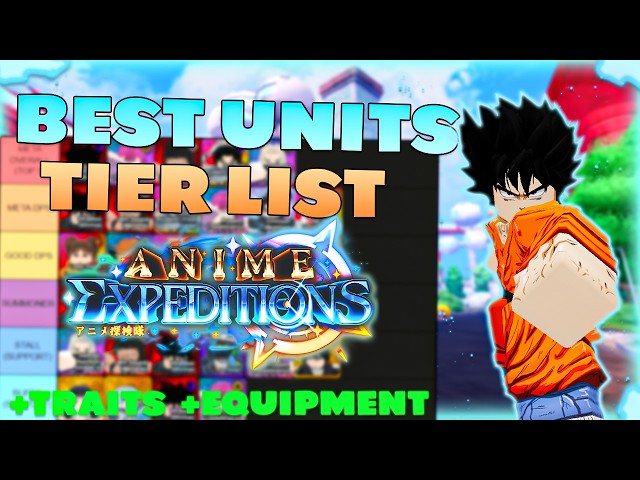 NEW *BEST* Units + Traits + Equipment Tier List in Anime Expeditions... (1.0 DRAGON BALL UPDATE)