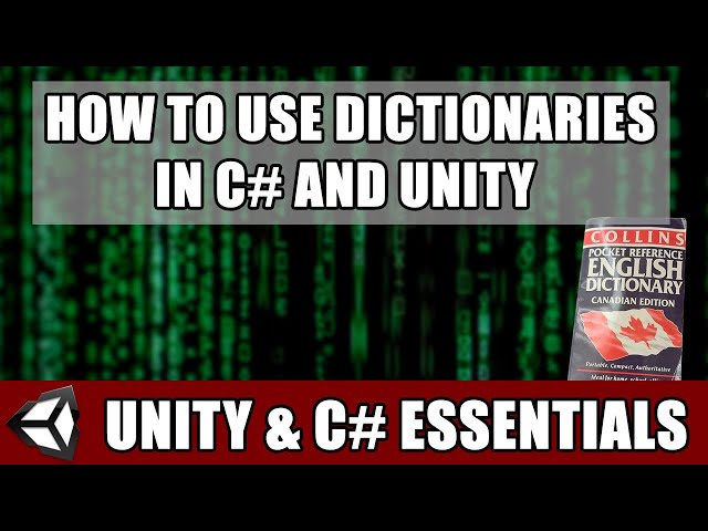 How to Use Dictionaries in Unity and C# [BEGINNER FRIENDLY]