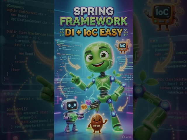 Spring Framework Explained 🚀 DI & IoC Most Devs Still Get Wrong#shorts #java #javainterview