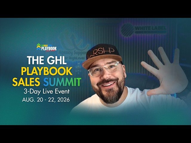 HighLevel Sales Training | The GHL Playbook Sales Summit 2026