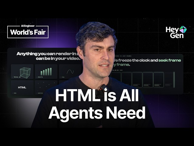 HTML Is All Agents Need — James Russo, HeyGen