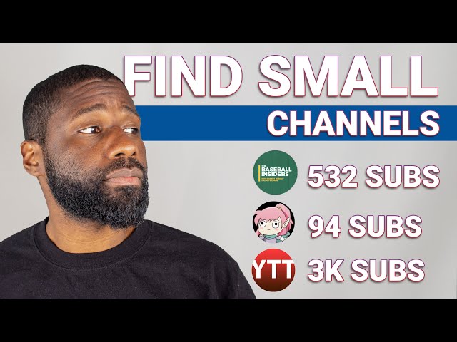 How to find small channels on YouTube 2026