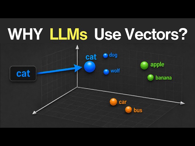 Why LLMs Turn Words Into Vectors