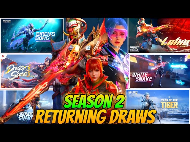 Season 2 (2026) All New Returning Lucky Draws+Release Date | All Returning Mythic Draws | CODM 2026